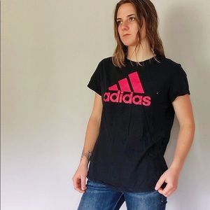 black adidas T